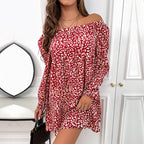 Off-shoulder Beach Skirt Floral Off-shoulder Dress