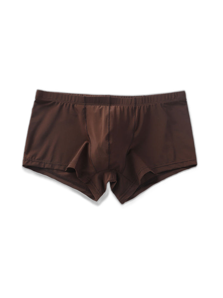 Thin Breathable Ice Silk U Convex Boxers for Men