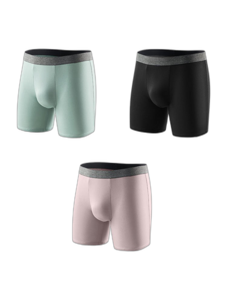 3 Pack Men's Plus-Size Anti-Chafing Performance Boxer Briefs