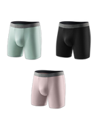 3 Pack Men's Plus-Size Anti-Chafing Performance Boxer Briefs
