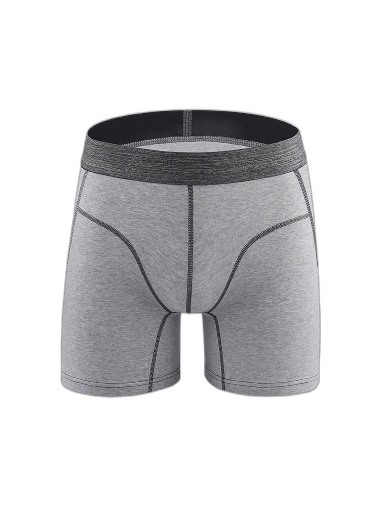 Men's Sport Anti-Chafing Cotton Boxer Briefs