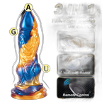 Firebird - 9.2 Inch Thrusting Dildo - Vibrating Dildo - Fantasy Dildo
