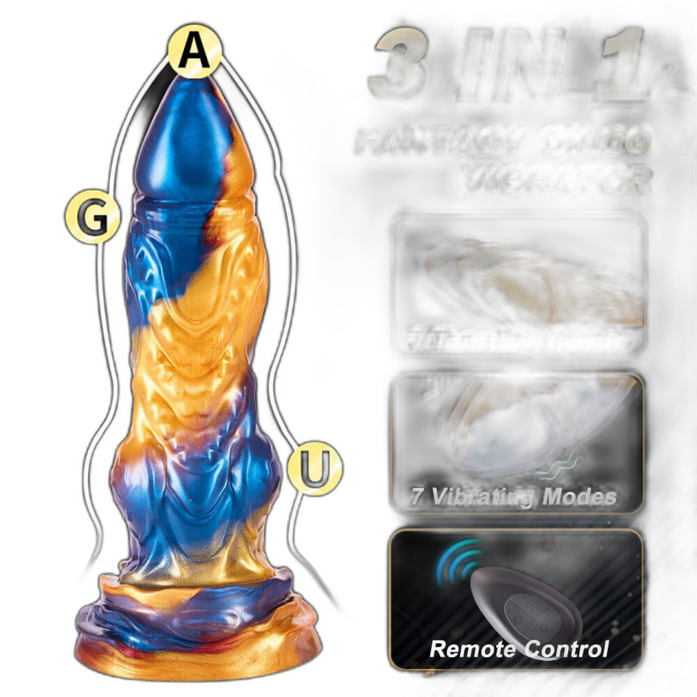 Firebird - 9.2 Inch Thrusting Dildo - Vibrating Dildo - Fantasy Dildo