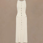 Knitted Elegant Sleeveless Dress For Women
