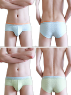 3 Pack Men's Baby Cotton High-Stretch Skin-Friendly Breathable Briefs