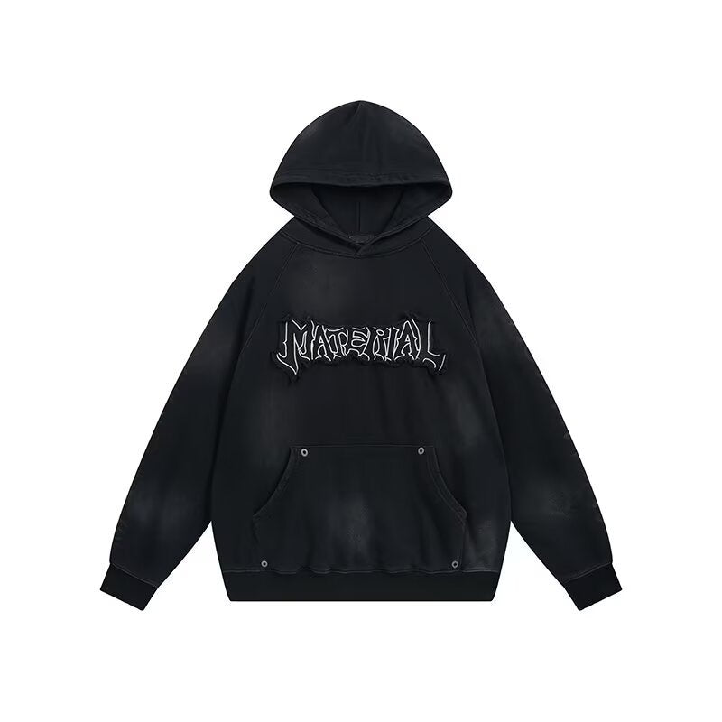 American Vintage Distressed Graffiti Hoodie