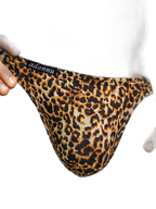 Men’s Sexy Leopard Print Pouch Briefs