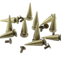 Metal Pup Hood Spikes 10 Pack Bronze 10x24mm