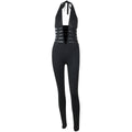 Elegant Backless Jumpsuit - Women's Sleeveless One-Piece Evening Outfit