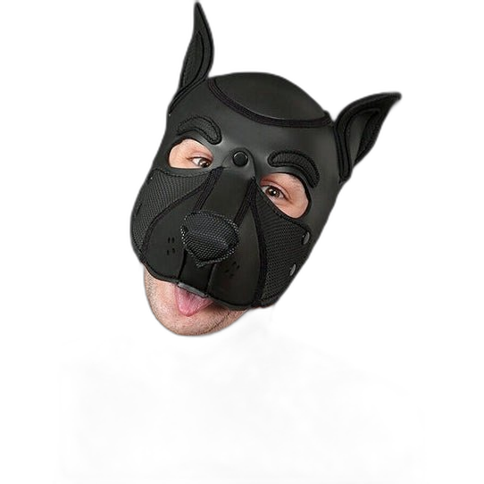 Mr S Leather NEOPRENE FRISKY Puppy Hood | Black