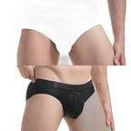 2 Pack Men's Sexy Seamless Solid Color Briefs