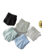 4 Pack Men's Modal Skin-Friendly Solid Color Mid-Rise Briefs