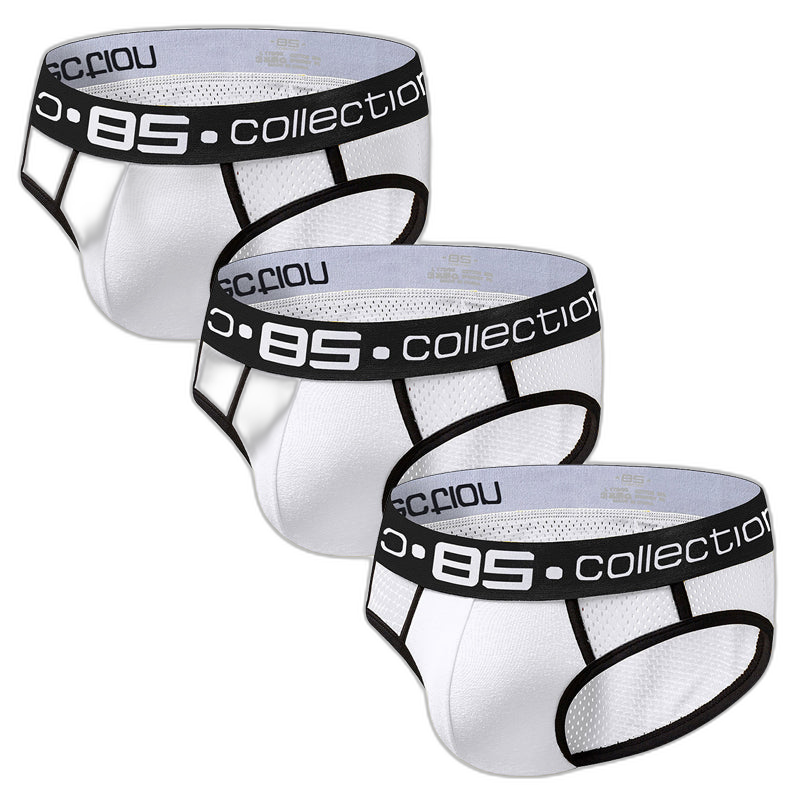 3 Pack Ball Support Pouch Breathable Briefs