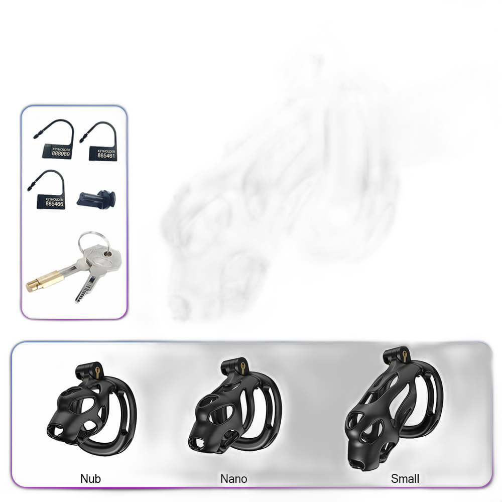 Guard Dog - Male Chastity Cage with Belt