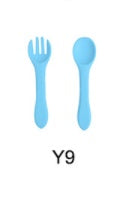 Baby Feeding Set - Silicone Spoon & Fork, Food-Grade BPA-Free