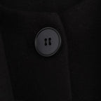 Elegant Blended Textile Scarf Overcoat Coat