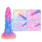 Nebulox - 8 Inch Glow In The Dark Dildo - Monster Dildo - Tentacle Dildo - Bug Dildo