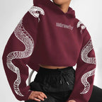 Printed Hooded Pullover Loose Retro Sweater