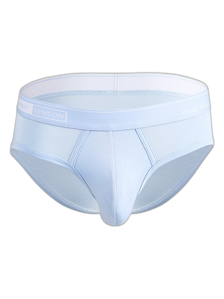 4 Pack Men's Modal Skin-Friendly Solid Color Mid-Rise Briefs