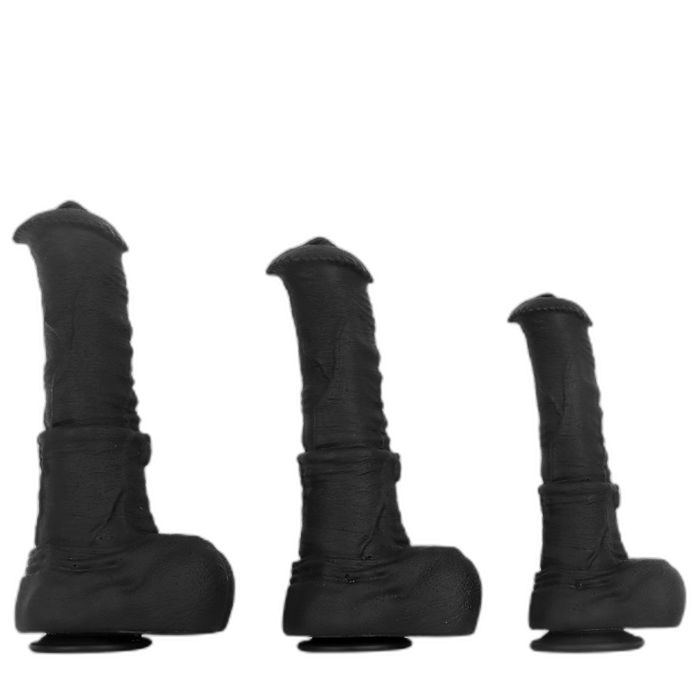 ruff GEAR Silicone Dark Horse Realistic Dildo 14.5 Inch
