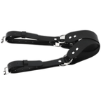 Leather Double Strap Eye Mask Blindfold