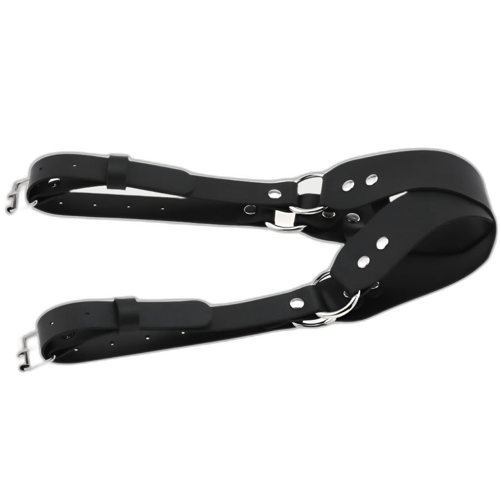 Leather Double Strap Eye Mask Blindfold