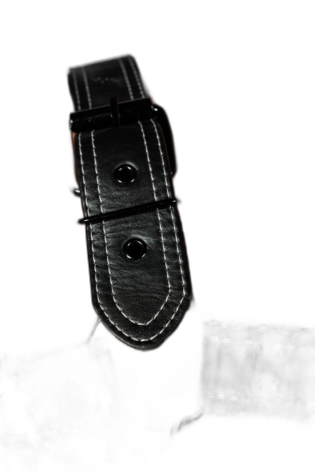 ruff GEAR RAW  Leather Bulldog Harness Black White