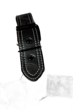 ruff GEAR RAW  Leather Bulldog Harness Black White