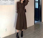 French Retro Audrey Hepburn Style Women's Long Dress