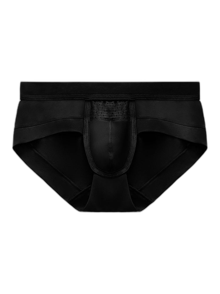 Aoelemen 4 Pack Men's Breathable U Convex Pouch Briefs