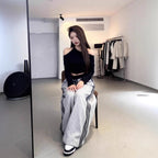 European And American High-waisted Loose Wide-leg Pants