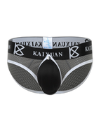 2 Pack Men's Sexy Mesh Front Opening Sponge Coaster Briefs