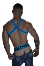 Breedwell Cumdump Bulldog Harness Aqua Blue