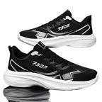 Men's Breathable Geometric Sports Shoes, Low Top Lace-up Hiking & Outdoor Sneakers