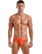 Men's Solid Color Mesh Breathable Sports Fitness Briefs