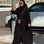 French Comfortable Mid-length Robe Women's Trench Coat And Overcoat