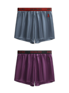 2 Pack Men's Solid Lounge Casual Boxers