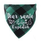 Christmas Pet Saliva Towel DIY Dog Triangle