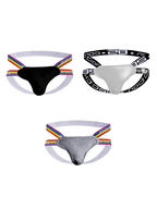 3-pack Rainbow Cotton Thong