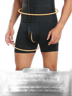 Men's Tummy Control Boxer Briefs with Open Fly