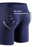 2 Pack Men's Ice Silk Anti-Chafing Quick-Dry Seamless Midway Briefs