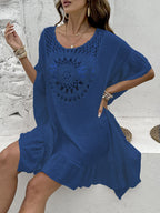 Beach Crochet Stitching Tassel Dress Swimsuit