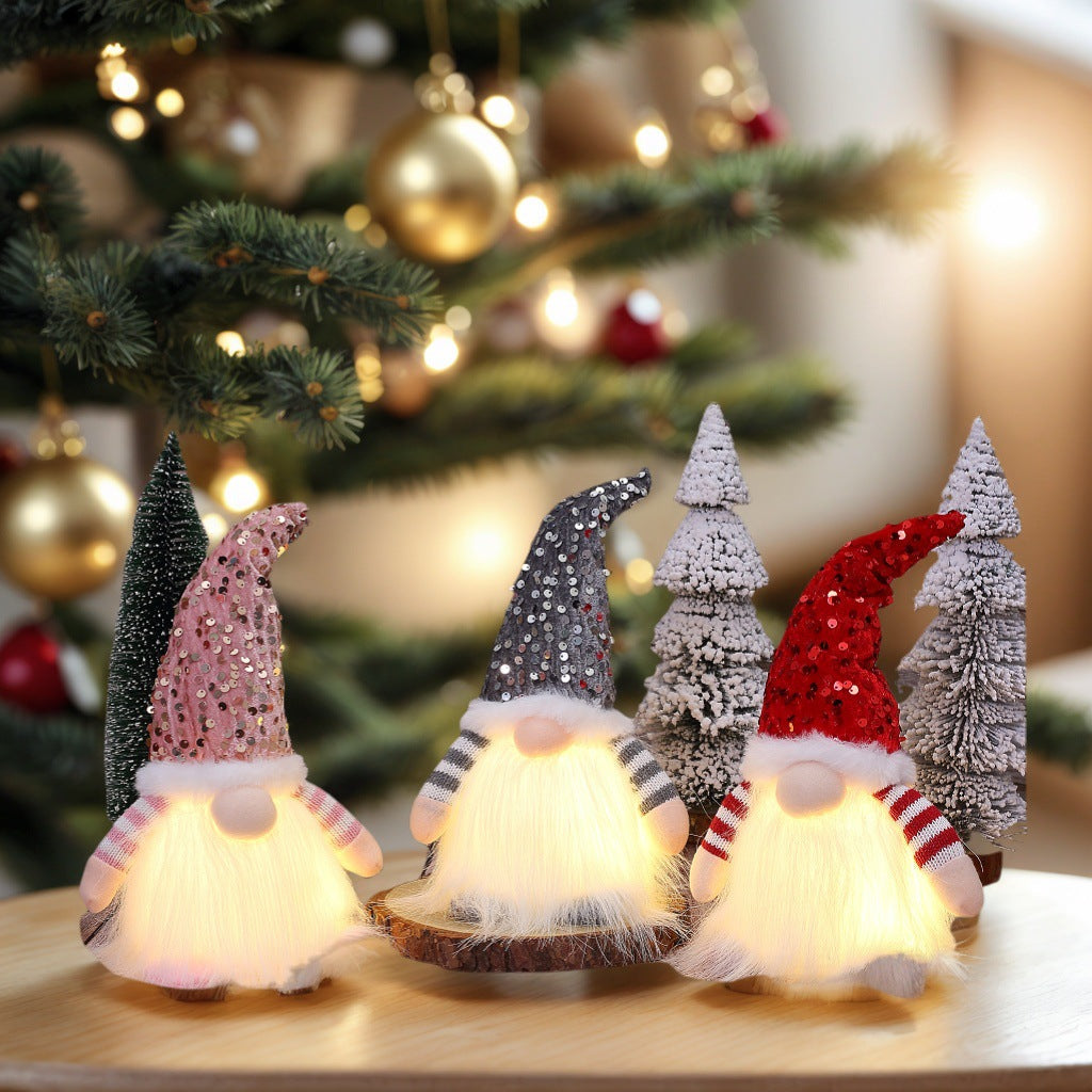 Christmas Decorations With Lights Princess Doll Christmas Gift Decoration