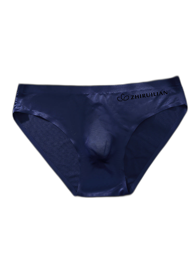 3 Pack Men's Ultra-Thin Seamless Ice Silk Cool-Touch Briefs