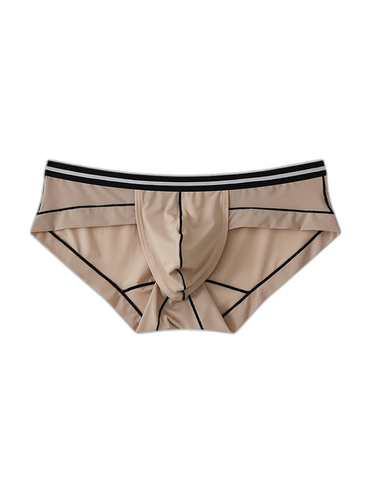 3 Pack Men's Semi-Transparent Comfortable Soft Skin-Friendly Minimalist Briefs