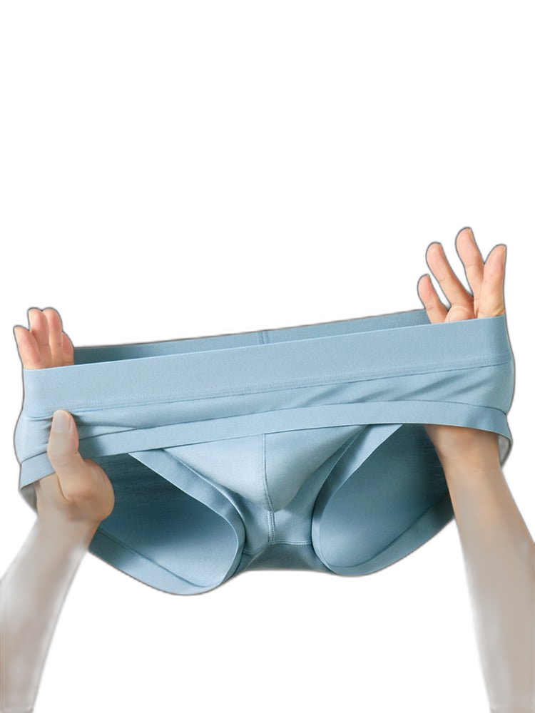 2 Pack Men's Ultra-Soft Fabric Stretch Fit Supportive Pouch Breathable Briefs