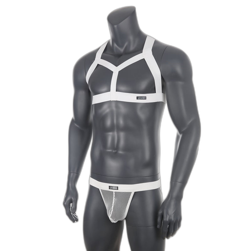 Chest Harness + Mesh Jockstrap Erotic Clubwear