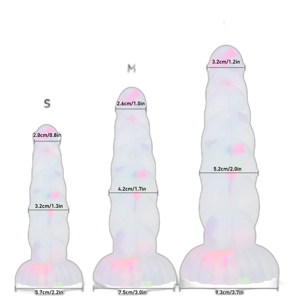 Twister - Silicone Glow-in-the-Dark Dildo