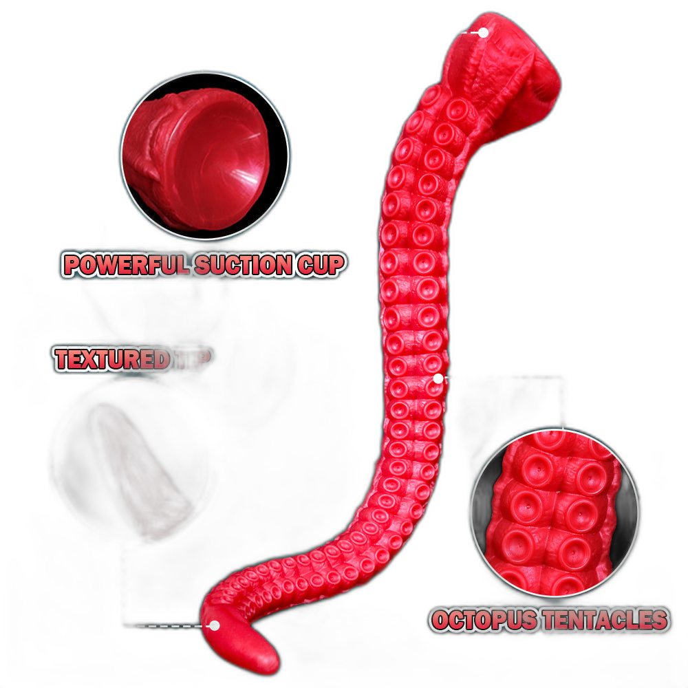 Siren - Fantasy Dildo - Long Tentacle Dildo - Silicone Suction Cup Dildo