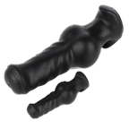 ELITE Liquid Silicone Canine Milker Plug Black 3.9 Inch